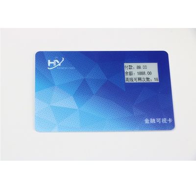 Payment Bluetooth Smart Card 2.13 Inch OTP Cards IP68 Waterproof