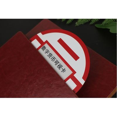 7816 Chip E Ink Smart Card GS Pantone Layout Color OTP Bank Card With Key