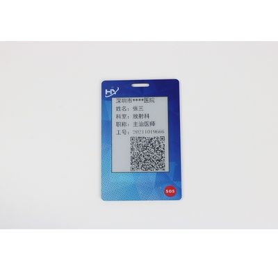 Electronic Ink Screen OTP Biometric Payment Card IP68 waterproof