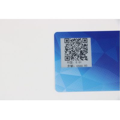 Customized ISO7816 Smart Chip Card E Ink Printed Display 1.0mm thickness