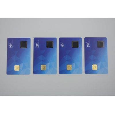 Cryptocurrency Wallet Fingerprint Smart Cards NFC 0.84mm thickness