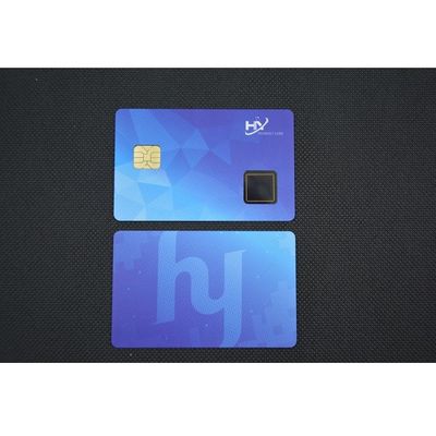 OTP Binding Embedded Fingerprint Credit Card 1.0mm Two Way Authentication
