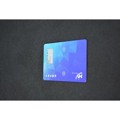 Blue Wizard Layout Fingerprint Smart Cards 0.4mm Digital Keys 2.7 inch