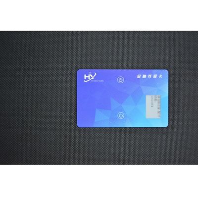Rechargeable E Ink Credit Card Cold Pressing With Active Ink Screen / Buttons