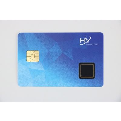 0.84mm Thickness Fingerprint Smart Cards 13.56 Mhz Smart Card Waterproof