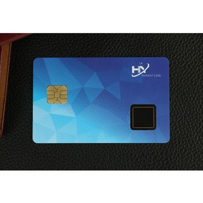 0.84mm Thickness Fingerprint Smart Cards 13.56 Mhz Smart Card Waterproof
