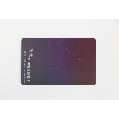 F08 chip embedded smart card, flash and light Standard Bank Cards