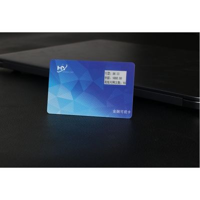 Ink Screen 7816 Card Passive Visual Card 13.56mHz RFID Chip Card