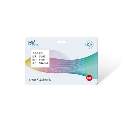 80mAh BLE Beacon ID Card 1.02 Inch Cold Pressed Lightweight Portable
