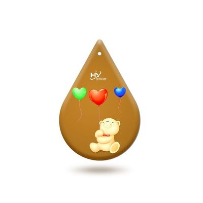 RFID Slim Wallet Tracker Drop Shaped Bluetooth Anti Loss Device IP68 Waterproof