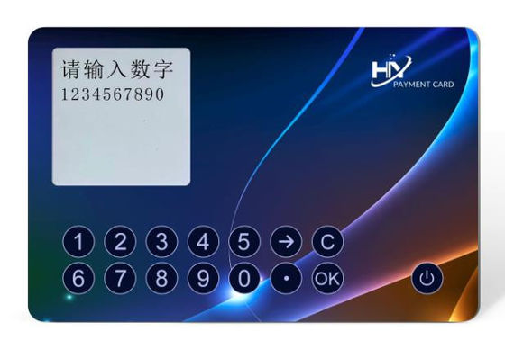 Waterproof OTP Smart Card Luminous Access Positioning One Time Password Card