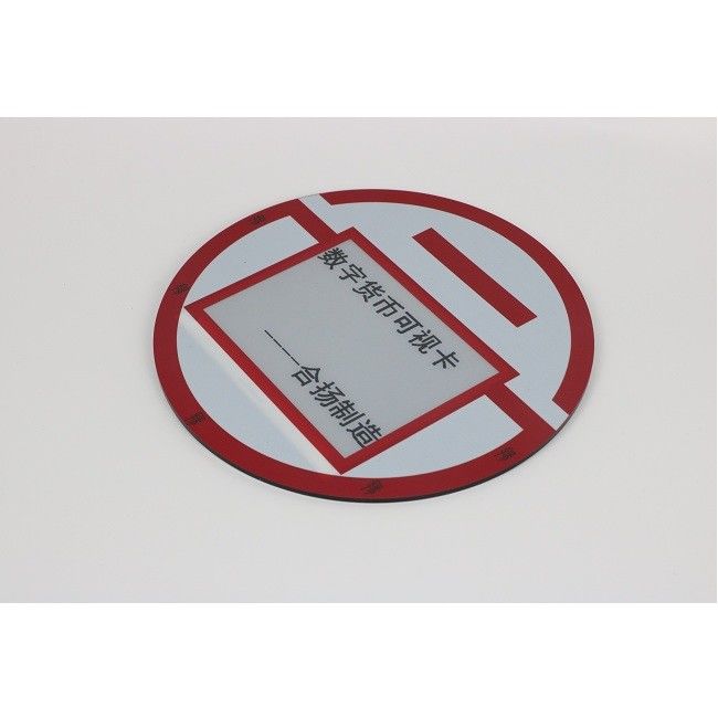 7816 Chip E Ink Smart Card GS Pantone Layout Color OTP Bank Card With Key